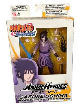 Bandai Anime Heroes Naruto Shippuden Sasuke (Rinnegan/Magenkyo Sharingan) New